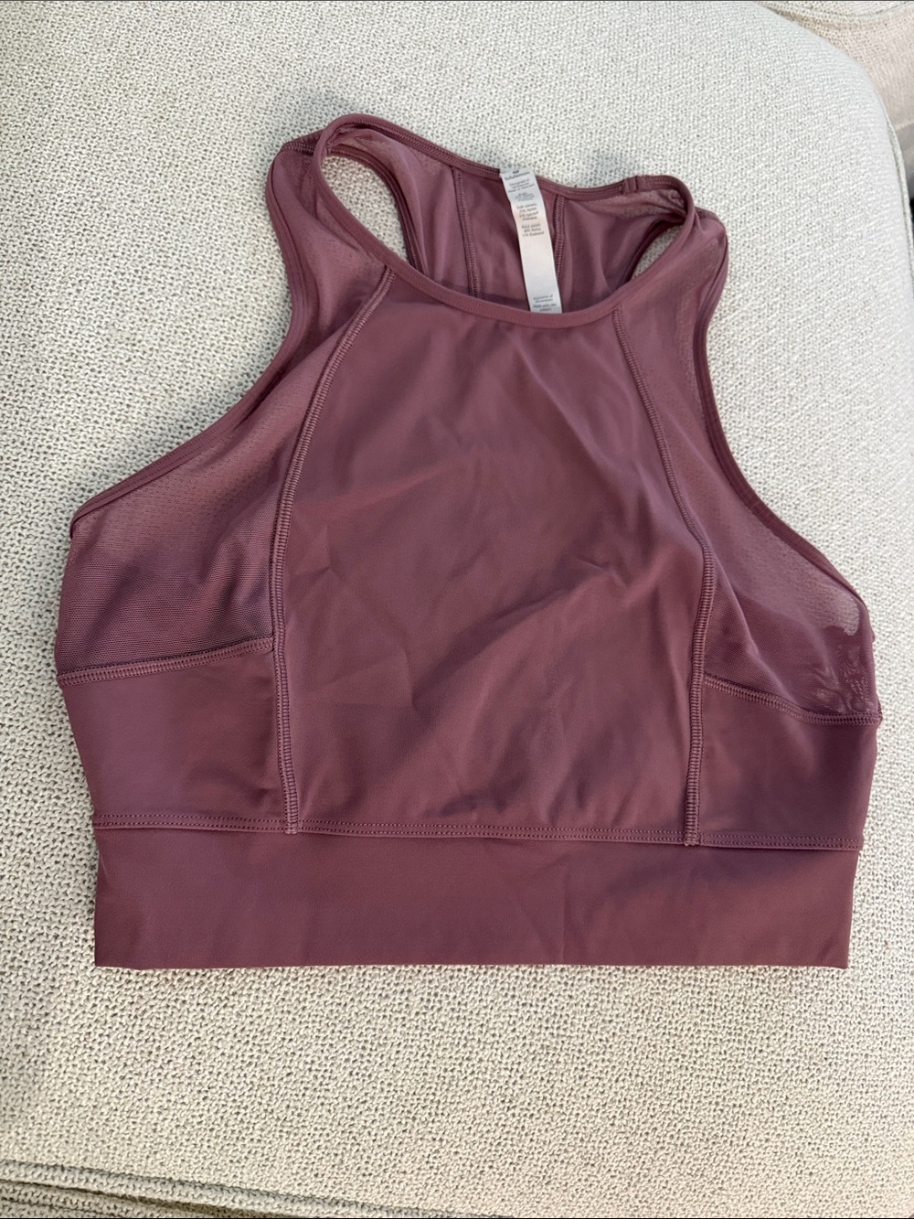 lululemon athletica High Neck Sports Bra in Plum